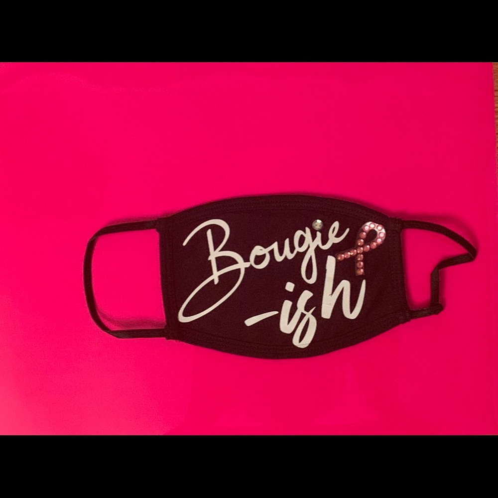 Breast Cancer Awareness “Bougie-ish” Face Mask.
